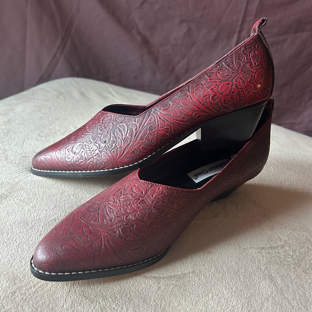 Coldwater Creek Red Leather